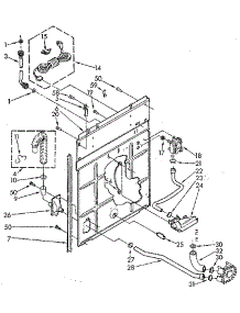 Rear Panel parts for Kenmore Washer 110.81864310 (11081864310, 110 81864310) from AppliancePartsPros.com