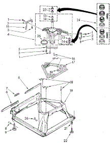 Machine Base parts for Kenmore Washer 110.81864610 (11081864610, 110 81864610) from AppliancePartsPros.com