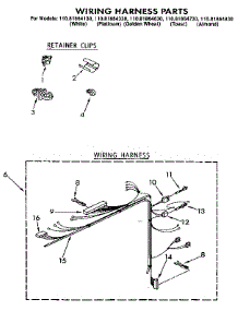 Wiring Harness parts for Kenmore Washer 110.81864830 (11081864830, 110 81864830) from AppliancePartsPros.com