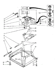 Machine Base Parts parts for Kenmore Washer 110.81878100 (11081878100, 110 81878100) from AppliancePartsPros.com
