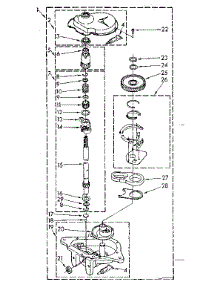 Gearcase Parts parts for Kenmore Washer 110.81878100 (11081878100, 110 81878100) from AppliancePartsPros.com