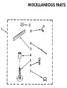 Miscellaneous parts for Kenmore Washer 110.81878820 (11081878820, 110 81878820) from AppliancePartsPros.com
