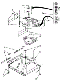 Machine Base parts for Kenmore Washer 110.81921110 (11081921110, 110 81921110) from AppliancePartsPros.com