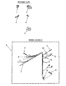 Wiring Harness parts for Kenmore Washer 110.81921110 (11081921110, 110 81921110) from AppliancePartsPros.com