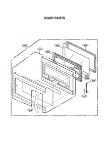 Door Parts parts for Kenmore Elite Microwave/Hood Combo 72187587611 from AppliancePartsPros.com