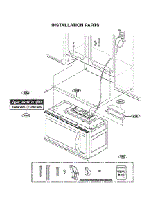 Installation Parts parts for Kenmore Elite Microwave/Hood Combo 72187587611 from AppliancePartsPros.com
