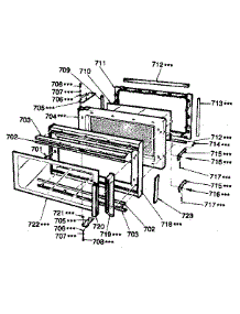 Door Parts parts for Kenmore Microwave 721.8815180 (7218815180, 721 8815180) from AppliancePartsPros.com