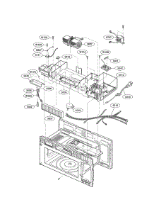 Interior Fig 2 parts for Kenmore Microwave 721.88503800 (72188503800, 721 88503800) from AppliancePartsPros.com