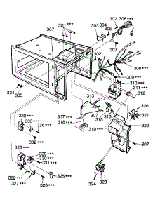 Switches parts for Kenmore Microwave 721.8853180 (7218853180, 721 8853180) from AppliancePartsPros.com