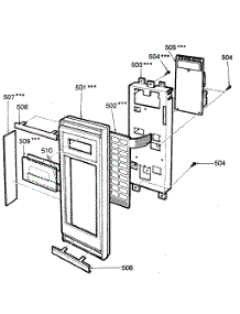 Control Panel parts for Kenmore Microwave 721.8853180 (7218853180, 721 8853180) from AppliancePartsPros.com