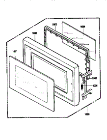 Door parts for Kenmore Microwave 721.89253590 (72189253590, 721 89253590) from AppliancePartsPros.com