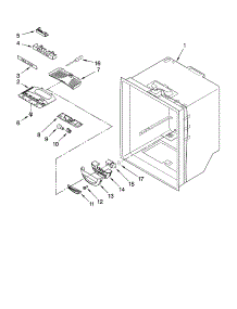 Refrigerator Liner Parts parts for Kenmore Refrigerator 596.66039702 (59666039702, 596 66039702) from AppliancePartsPros.com