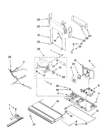 Unit Parts parts for Kenmore Refrigerator 596.66039702 (59666039702, 596 66039702) from AppliancePartsPros.com