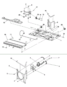 Compressor parts for Kenmore Refrigerator 596.66944401 (59666944401, 596 66944401) from AppliancePartsPros.com