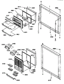 Door Assemblies parts for Kenmore Refrigerator 596.67275790 (59667275790, 596 67275790) from AppliancePartsPros.com
