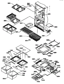 Shelving Assemblies parts for Kenmore Refrigerator 596.67275790 (59667275790, 596 67275790) from AppliancePartsPros.com