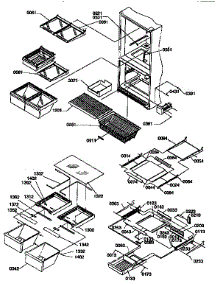 Shelving Assemblies parts for Kenmore Refrigerator 596.67277790 (59667277790, 596 67277790) from AppliancePartsPros.com