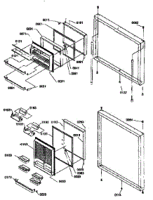 Door Assemblies parts for Kenmore Refrigerator 596.67277790 (59667277790, 596 67277790) from AppliancePartsPros.com