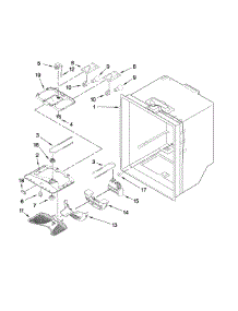 Refrigerator Liner Parts parts for Kenmore Refrigerator 596.67993604 (59667993604, 596 67993604) from AppliancePartsPros.com
