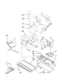 Unit Parts parts for Kenmore Refrigerator 596.67993604 (59667993604, 596 67993604) from AppliancePartsPros.com