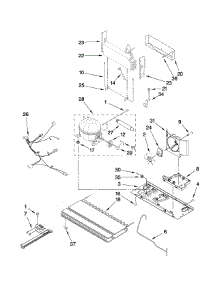 Unit Parts parts for Kenmore Refrigerator 596.68042802 (59668042802, 596 68042802) from AppliancePartsPros.com