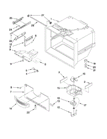 Freezer Liner Parts parts for Kenmore Refrigerator 596.68042802 (59668042802, 596 68042802) from AppliancePartsPros.com