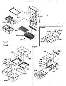 Shelving Assemblies parts for Kenmore Refrigerator 596.68142790 (59668142790, 596 68142790) from AppliancePartsPros.com