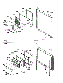 Door Assemblies parts for Kenmore Refrigerator 596.68142791 (59668142791, 596 68142791) from AppliancePartsPros.com