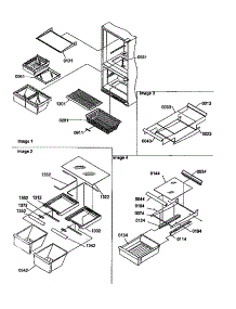 Shelving Assemblies parts for Kenmore Refrigerator 596.68142791 (59668142791, 596 68142791) from AppliancePartsPros.com