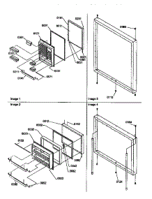 Door Assemblies parts for Kenmore Refrigerator 596.68147791 (59668147791, 596 68147791) from AppliancePartsPros.com