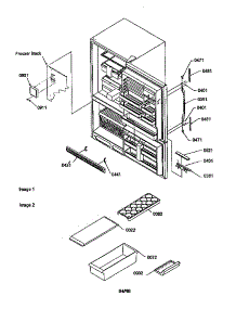 Door Handles And Accessories parts for Kenmore Refrigerator 596.68147791 (59668147791, 596 68147791) from AppliancePartsPros.com