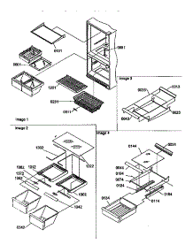 Shelving Assemblies parts for Kenmore Refrigerator 596.68147791 (59668147791, 596 68147791) from AppliancePartsPros.com