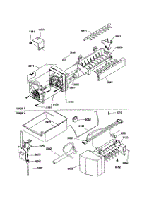 Ice Maker / Parts parts for Kenmore Refrigerator 596.68147890 (59668147890, 596 68147890) from AppliancePartsPros.com