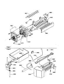 Ice Maker Assembly And Parts parts for Kenmore Refrigerator 596.69142990 (59669142990, 596 69142990) from AppliancePartsPros.com