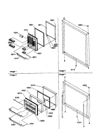 Door Assemblies parts for Kenmore Refrigerator 596.69147990 (59669147990, 596 69147990) from AppliancePartsPros.com