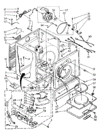 Cabinet Parts parts for Kenmore Dryer 110.87467900 (11087467900, 110 87467900) from AppliancePartsPros.com