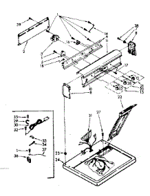 Top And Console Parts parts for Kenmore Dryer 110.87471710 (11087471710, 110 87471710) from AppliancePartsPros.com