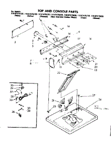 Top And Console Parts parts for Sears Dryer 11087475120 from AppliancePartsPros.com