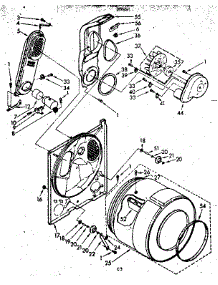 Bulkhead Parts parts for Kenmore Dryer 110.87475930 (11087475930, 110 87475930) from AppliancePartsPros.com
