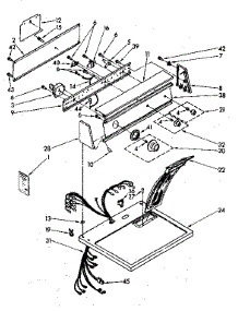 Top And Console Parts parts for Kenmore Dryer 110.87477310 (11087477310, 110 87477310) from AppliancePartsPros.com