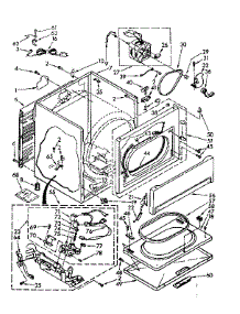 Cabinet Parts parts for Kenmore Dryer 110.87477600 (11087477600, 110 87477600) from AppliancePartsPros.com