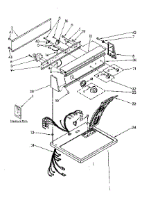 Top And Console Parts parts for Kenmore Dryer 110.87477800 (11087477800, 110 87477800) from AppliancePartsPros.com