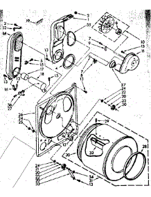 Bulkhead Parts parts for Kenmore Dryer 110.87515120 (11087515120, 110 87515120) from AppliancePartsPros.com