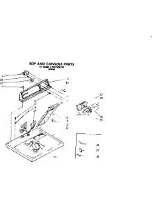 Top And Console Parts parts for Sears Dryer 11087556100 from AppliancePartsPros.com