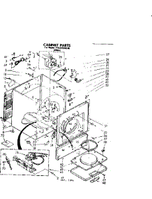 Cabinet Parts parts for Sears Dryer 11087556100 from AppliancePartsPros.com