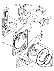 Bulkhead Parts parts for Kenmore Dryer 110.87556110 (11087556110, 110 87556110) from AppliancePartsPros.com