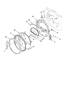 Door Parts, Optional Parts (Not Included) parts for Kenmore Dryer 110.87562601 (11087562601, 110 87562601) from AppliancePartsPros.com