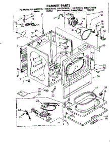 Cabinet Parts parts for Sears Dryer 11087570310 from AppliancePartsPros.com