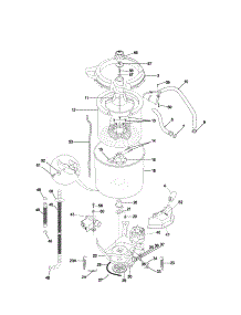 Motor / Tub parts for Kenmore Washer Dryer Combo 417.94814300 (41794814300, 417 94814300) from AppliancePartsPros.com