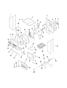 Upper Cabinet / Drum / Heater parts for Kenmore Washer Dryer Combo 417.94872300 (41794872300, 417 94872300) from AppliancePartsPros.com